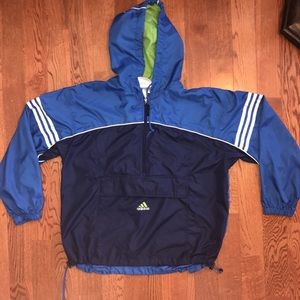 Vintage packable adidas windbreaker / jacket